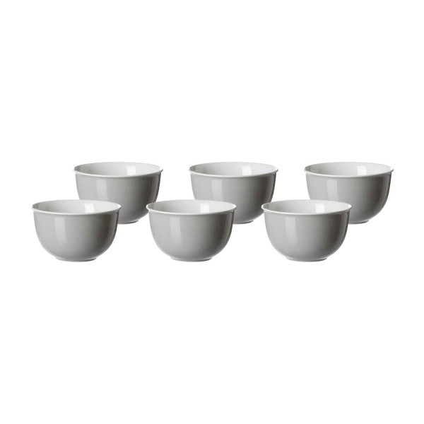 Ritzenhoff & Breker DOPPIO Müslischale 14 cm grau 6er Set