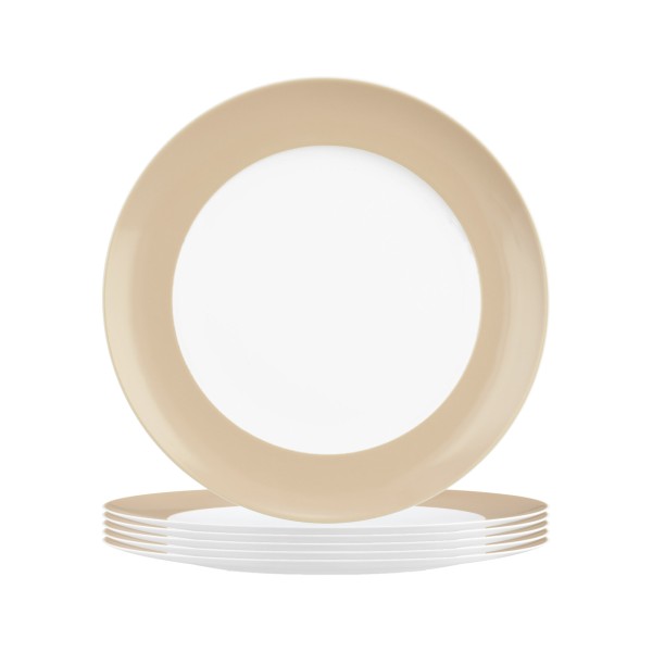 Seltmann Weiden Liberty Pure Colors Frühstücksteller ø 22,5 cm 6er Set Dusty Beige - DS
