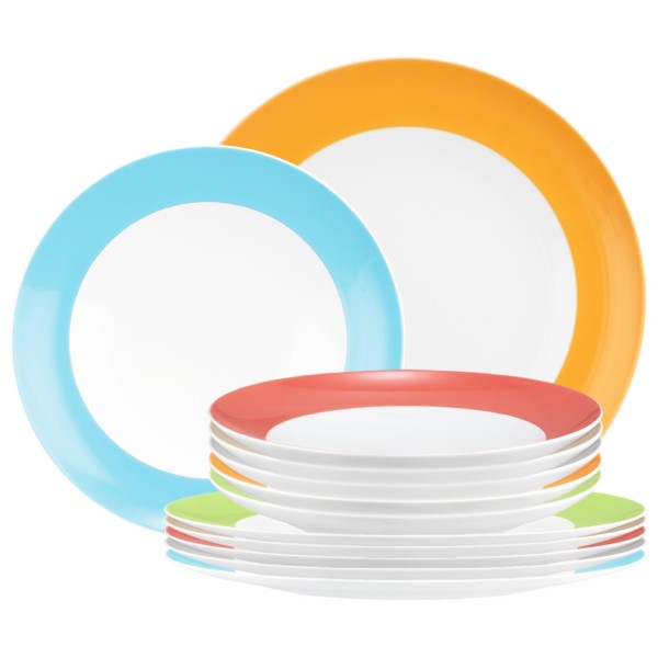 Seltmann Weiden Liberty Pure Colors Tafelservice 12-teilig Mixed - DS