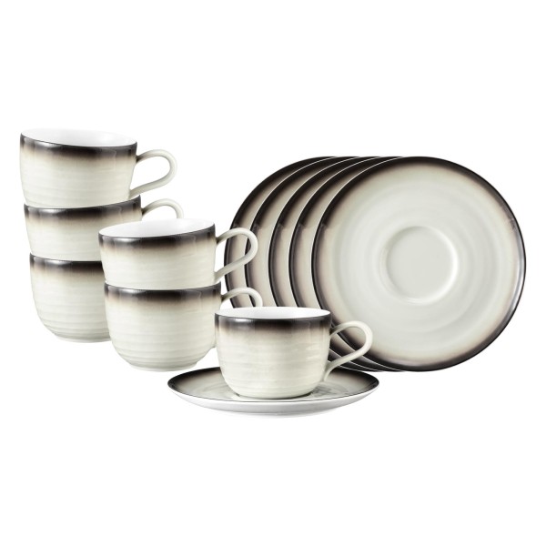 Seltmann Weiden Terra Kaffeetasse mit Untertasse 260 ml corso 6er Set - DS