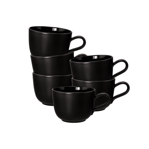 Seltmann Weiden Liberty Velvet Black Kaffeetasse 260 ml 6er Set - DS