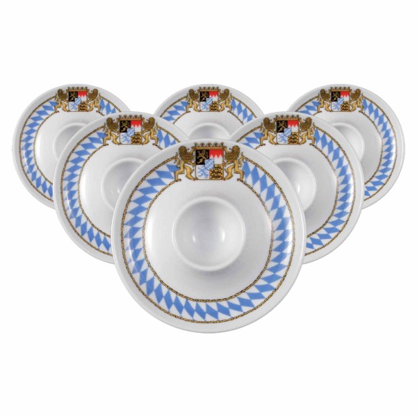 Seltmann Weiden Compact Bayern Eierbecher mit Ablage 6er Set - DS