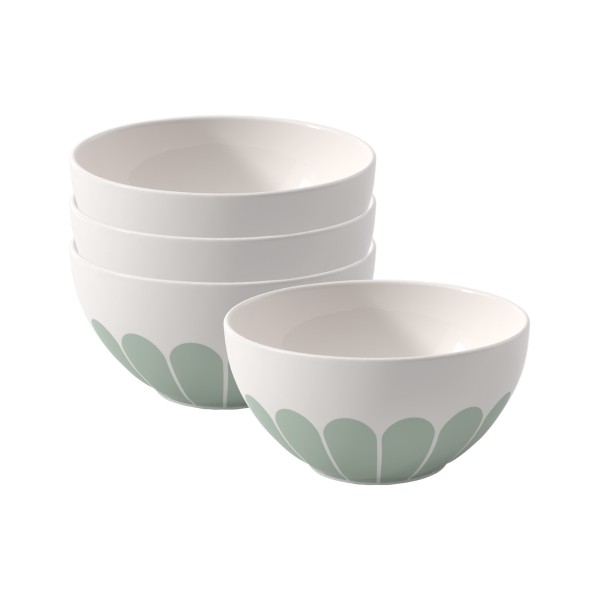 Villeroy & Boch Fleur Vert Müslischale ø 14,1 cm 4er Set - DS