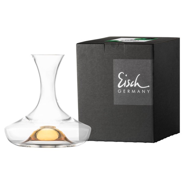 Eisch No Drop Effekt Dekantierkaraffe gold im Geschenkkarton