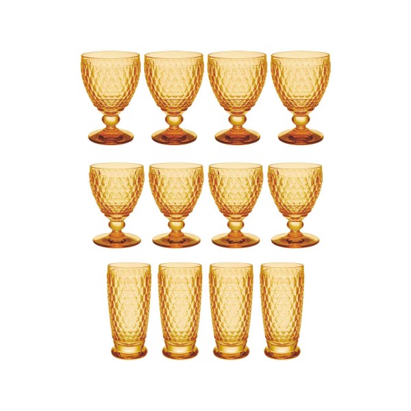 Villeroy & Boch Boston Saffron Wein- & Longdrinkgläser 12er Set - DS