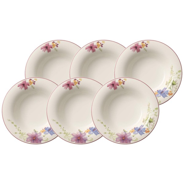 Villeroy & Boch Mariefleur Basic Suppenteller ø 23 cm 6er Set