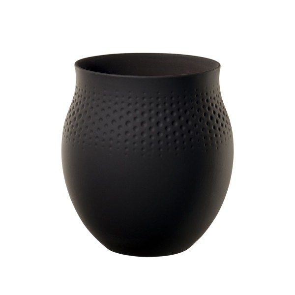 Villeroy & Boch Manufacture Collier Vase Perle 18 cm noir - DS