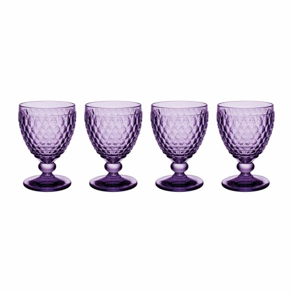Villeroy & Boch Boston Coloured Wasserglas 400 ml Lavender 4er Set - A