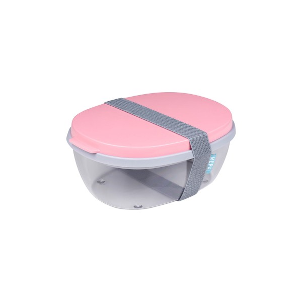 Mepal ELLIPSE Salatbox 1300 ml Nordic Pink