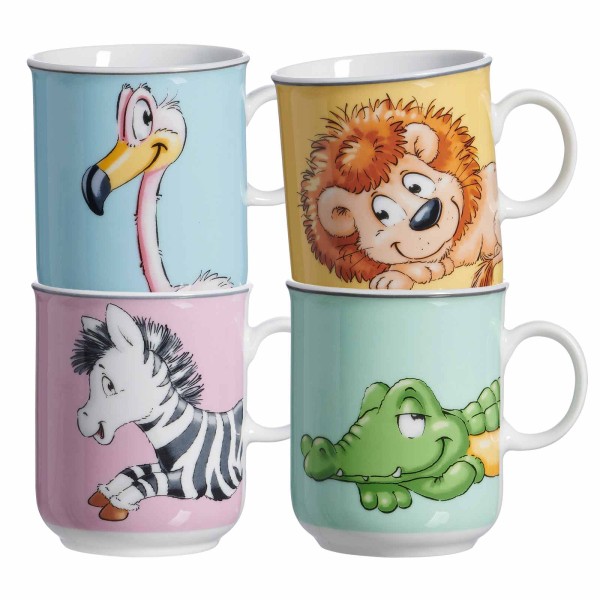 Ritzenhoff & Breker HAPPY ZOO Kinderbecher 270 ml Tiere 4er Set