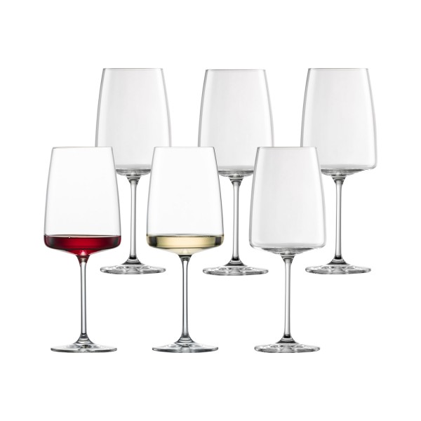 Zwiesel Glas VIVID SENSES kraftvoll & würzig Weinglas 6er Set