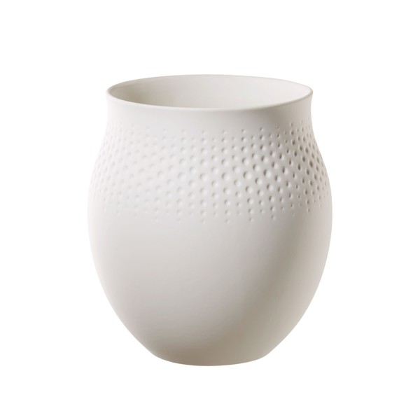 Villeroy & Boch Manufacture Collier Vase Perle 18 cm blanc - DS