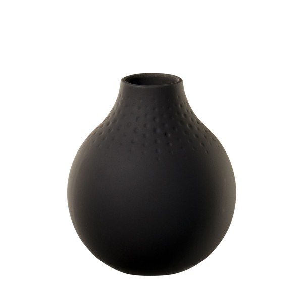 Villeroy & Boch Manufacture Collier Vase Perle 12 cm noir - DS
