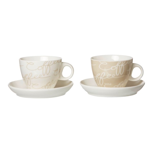 Ritzenhoff & Breker CORNELLO Cappuccino Set creme 4-teilig