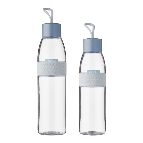 Mepal ELLIPSE Trinkflaschen 500 ml & 700 ml 2er Set Nordic Blue