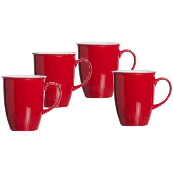 Ritzenhoff & Breker DOPPIO Kaffeebecher 320 ml Rot 4er Set