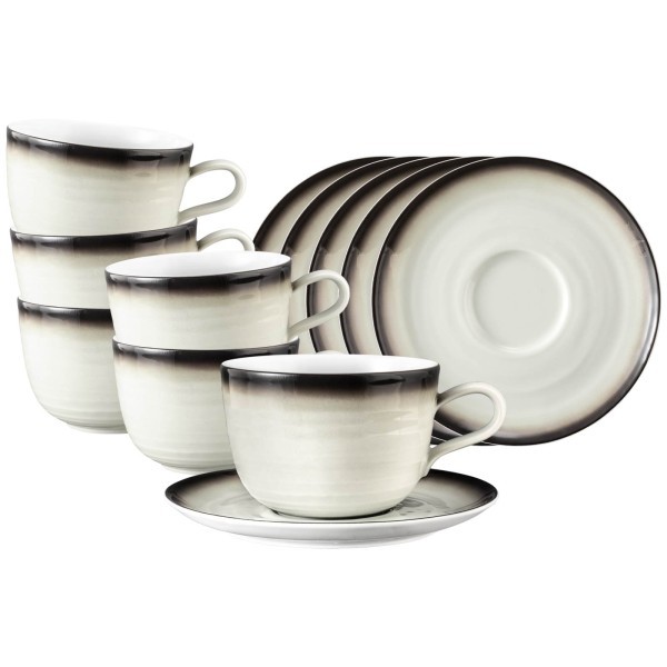 Seltmann Weiden Terra Milchkaffeetasse mit Untertasse 400 ml corso 6er Set - DS