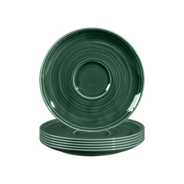 Seltmann Weiden Terra Kombi-Untertasse ø 16,1 cm moosgrün 6er Set