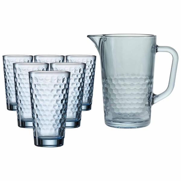 Ritzenhoff & Breker Favo Krug- und Longdrinkglasset 7-teilig blau - DS