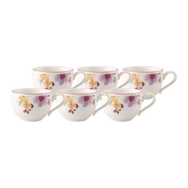 Villeroy & Boch Mariefleur Basic Espressoobertasse 80 ml 6er Set