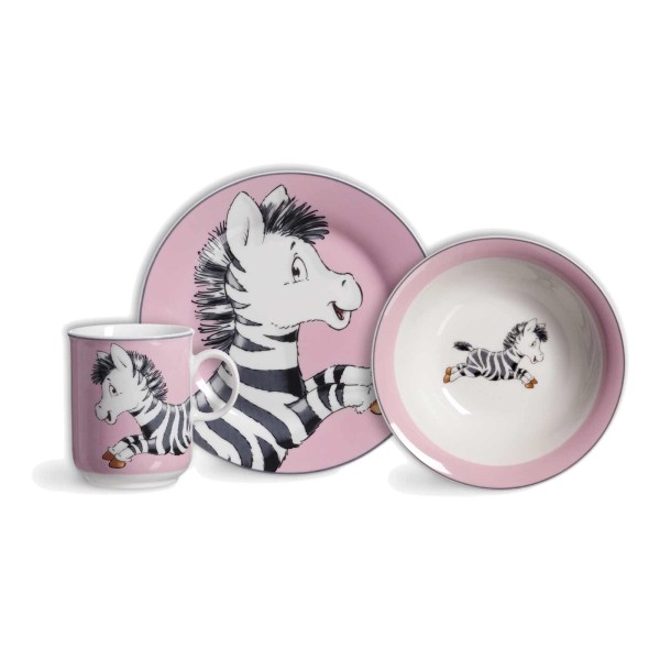 Ritzenhoff & Breker HAPPY ZOO Zebrakind Zoe Kindergeschirr Set 3-teilig