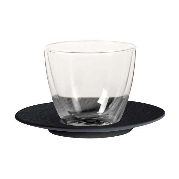 Villeroy & Boch Manufacture Rock Café au Lait-Set schwarz 2-tlg.