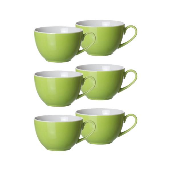 Ritzenhoff & Breker DOPPIO Kaffeetasse 200 ml grün 6er Set