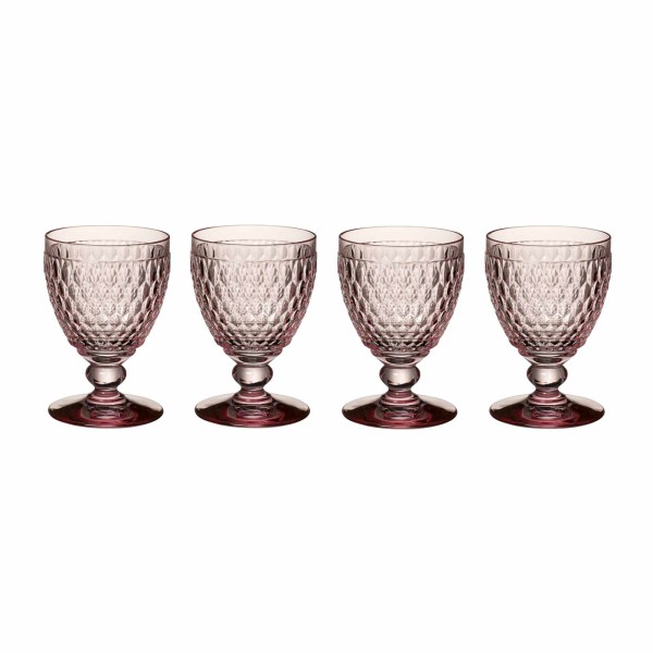 Villeroy & Boch Boston Coloured Wasserglas 400 ml rosa 4er Set