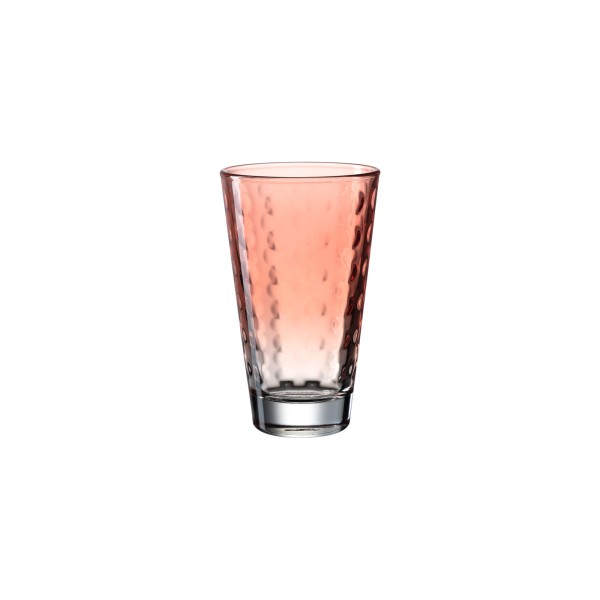 Leonardo OPTIC Trinkglas groß 300 ml Pastell koralle - A
