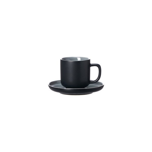 Ritzenhoff & Breker JASPER Espressotasse mit Untertasse 100 ml schwarz