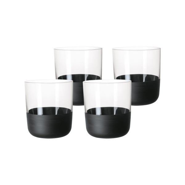 Villeroy & Boch Manufacture Rock Whiskybecher 4-teilig 250 ml schwarz