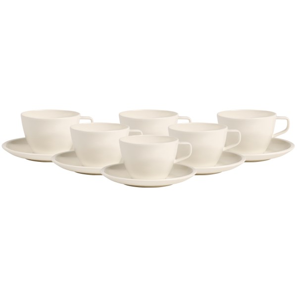 Villeroy & Boch Artesano Original Café au Lait-Tasse mit Untertasse 260 ml 6er Set