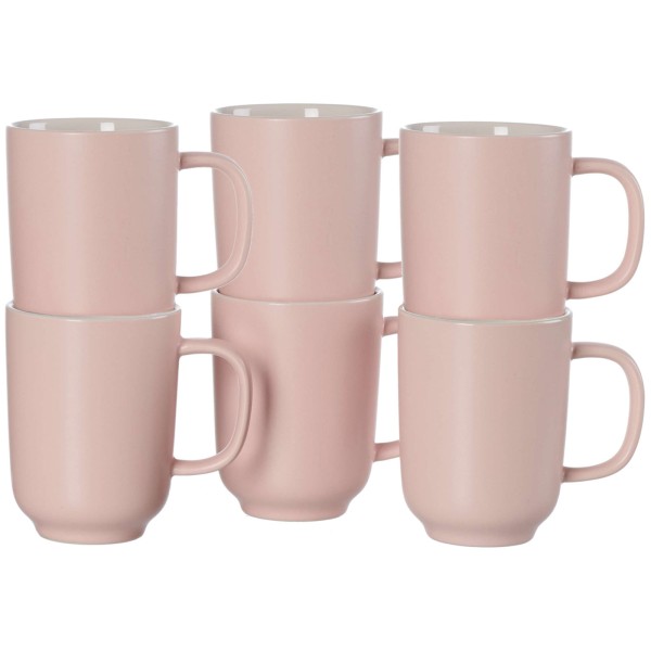 Ritzenhoff & Breker JASPER Kaffeebecher 285 ml rosa 6er Set