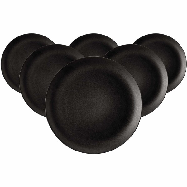 Seltmann Weiden Liberty Velvet Black Speiseteller ø 27,9 cm 6er Set - DS