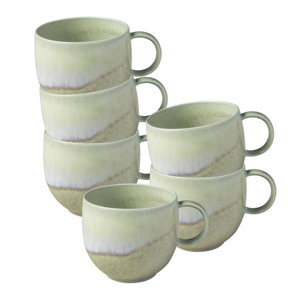 like. by Villeroy & Boch Perlemor Alga Henkelbecher 290 ml 6er Set - DS