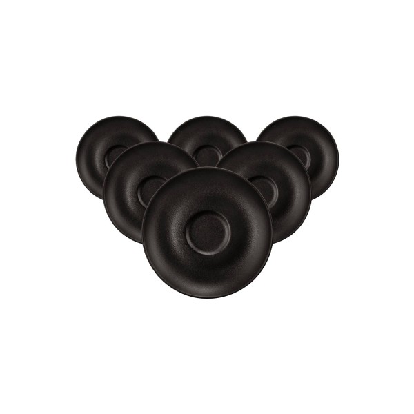 Seltmann Weiden Liberty Velvet Black Espressountertasse ø 11,9 cm 6er Set - DS