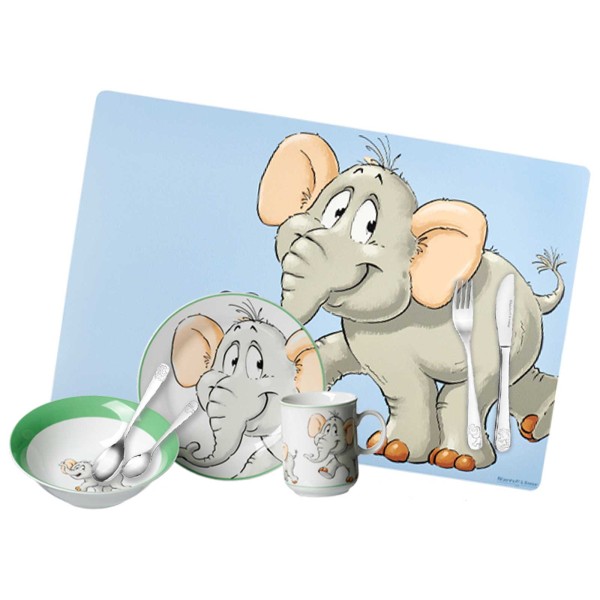 Ritzenhoff & Breker HAPPY ZOO Kindergeschirr Set Elefant 8-teilig