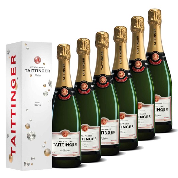 6x 0,75 l Taittinger Champagner Brut Réserve