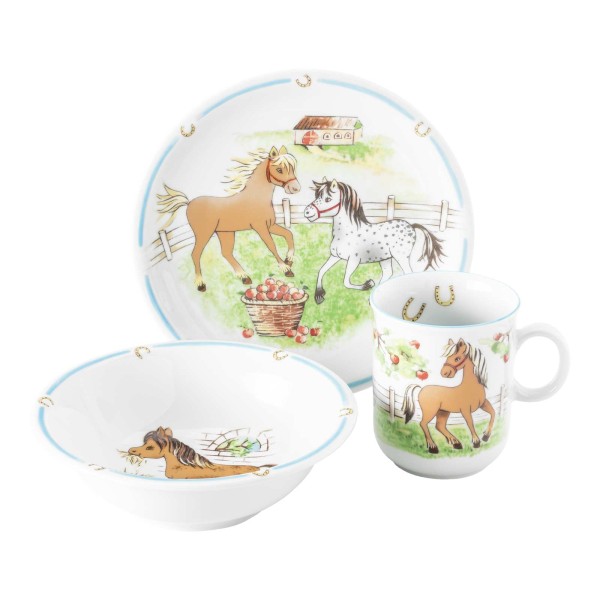 Seltmann Weiden Compact Kindergeschirr Set Mein Pony 3-teilig