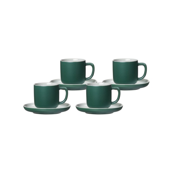 Ritzenhoff & Breker JASPER Espressotasse mit Untertasse 100 ml 4er Set grün