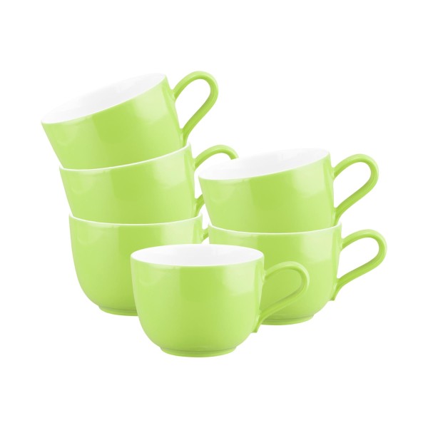 Seltmann Weiden Liberty Pure Colors Kaffeetasse 260 ml 6er Set Lime Green - DS