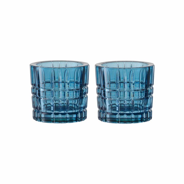 Nachtmann Square Votives Teelichthalter vintage blue 2er Set - A