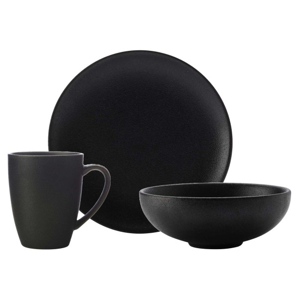 Maxwell & Williams Caviar Black Frühstücksset 3-teilig - A