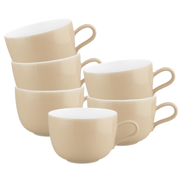 Seltmann Weiden Liberty Pure Colors Milchkaffeetasse 380 ml 6er Set Dusty Beige - DS
