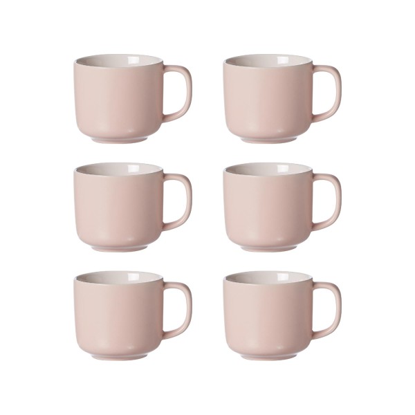 Ritzenhoff & Breker JASPER Kaffeetasse 240 ml rosa 6er Set