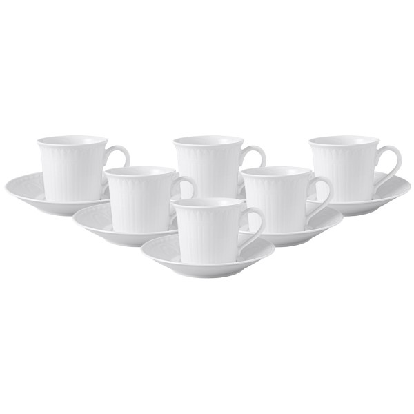 Villeroy & Boch Cellini Kaffeetasse mit Untertasse 200 ml 6er Set