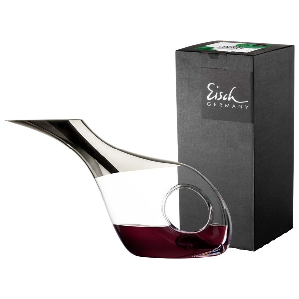 Eisch No Drop Effekt Dekantierente platin im Geschenkkarton