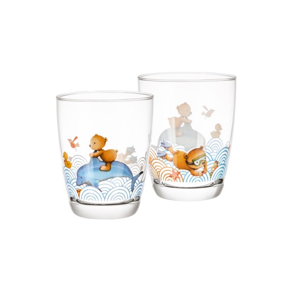 Villeroy & Boch HAPPY AS A BEAR Kinderglas 2er Set