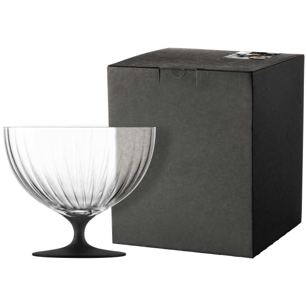 Eisch Schale auf Fuß ø 22 cm schwarz im Geschenkkarton