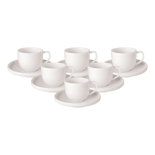 Villeroy & Boch Afina Espressotasse mit Untertasse 50 ml 6er Set - DS